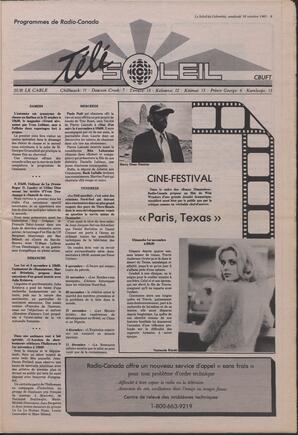 Le Soleil de Colombie, October 30, 1987, page 9