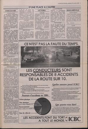 Le Soleil de Colombie, October 30, 1987, page 3