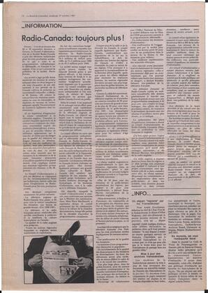 Le Soleil de Colombie, October 23, 1987, page 20