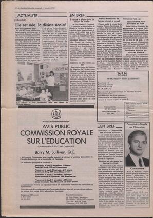 Le Soleil de Colombie, October 23, 1987, page 18
