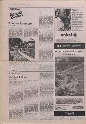 Le Soleil de Colombie, October 23, 1987, page 16