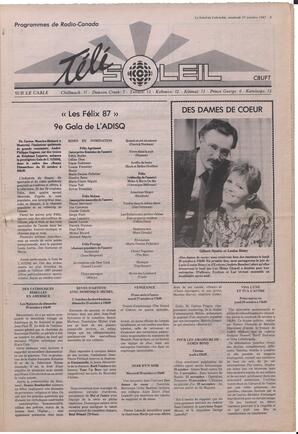 Le Soleil de Colombie, October 23, 1987, page 9