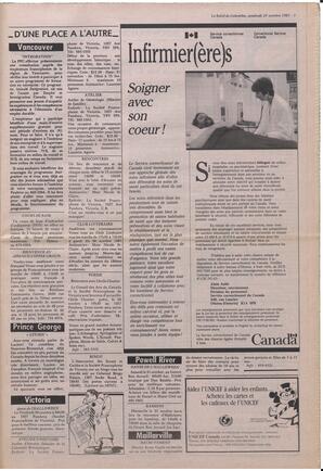 Le Soleil de Colombie, October 23, 1987, page 3