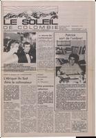 Le Soleil de Colombie, October 16, 1987