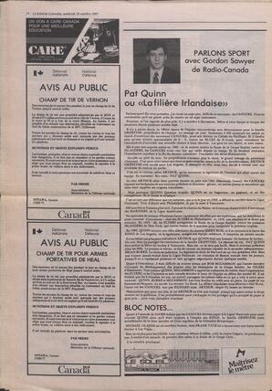 Le Soleil de Colombie, October 16, 1987, page 14