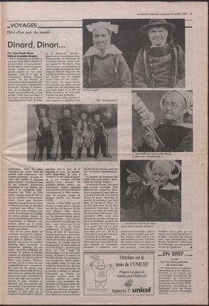 Le Soleil de Colombie, October 16, 1987, page 11