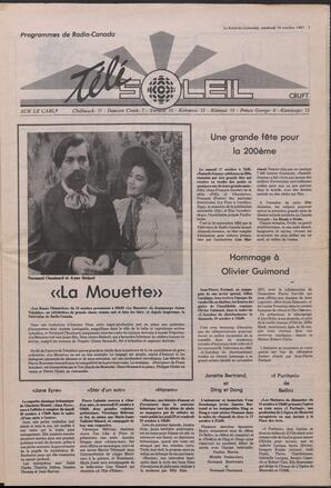 Le Soleil de Colombie, October 16, 1987, page 7