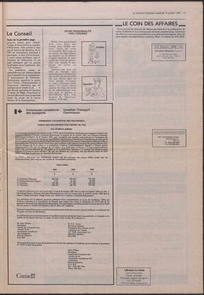 Le Soleil de Colombie, October 9, 1987, page 15
