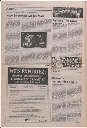 Le Soleil de Colombie, October 9, 1987, page 8