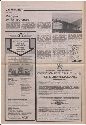 Le Soleil de Colombie, October 9, 1987, page 4
