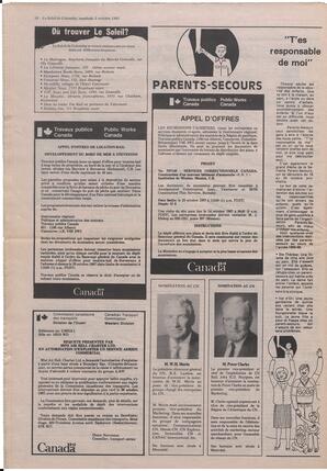 Le Soleil de Colombie, October 2, 1987, page 18