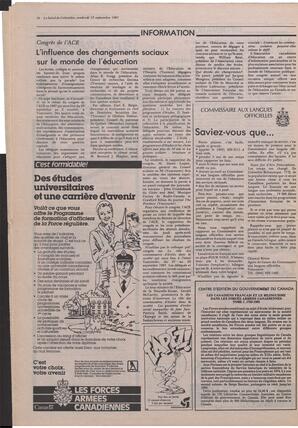 Le Soleil de Colombie, September 25, 1987, page 16