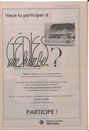 Le Soleil de Colombie, September 25, 1987, page 11