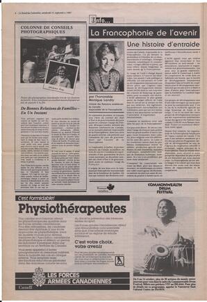 Le Soleil de Colombie, September 11, 1987, page 6