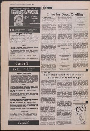 Le Soleil de Colombie, September 4, 1987, page 14