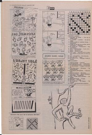 Le Soleil de Colombie, September 4, 1987, page 12