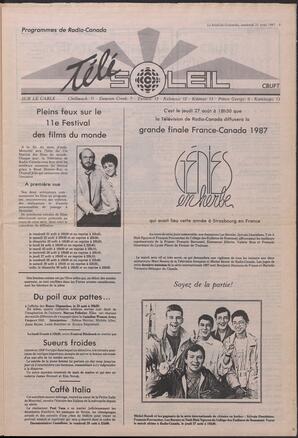 Le Soleil de Colombie, August 21, 1987, page 9