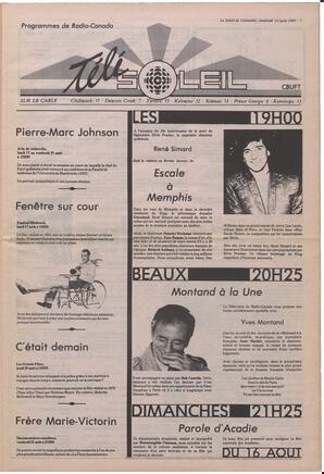 Le Soleil de Colombie, August 14, 1987, page 7