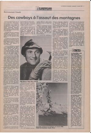Le Soleil de Colombie, August 14, 1987, page 5