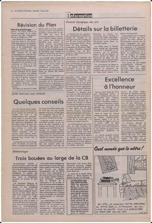 Le Soleil de Colombie, August 7, 1987, page 16