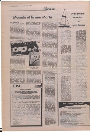 Le Soleil de Colombie, August 7, 1987, page 14