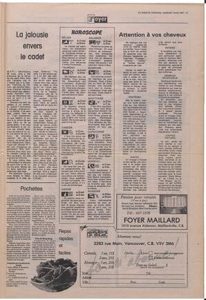 Le Soleil de Colombie, August 7, 1987, page 13