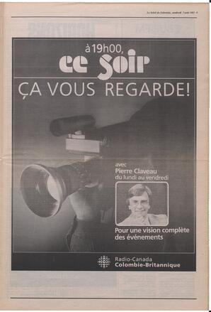 Le Soleil de Colombie, August 7, 1987, page 9