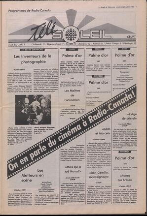 Le Soleil de Colombie, July 24, 1987, page 7