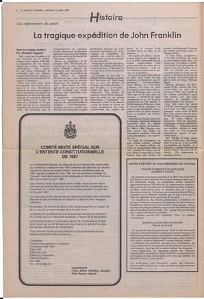 Le Soleil de Colombie, July 17, 1987, page 6