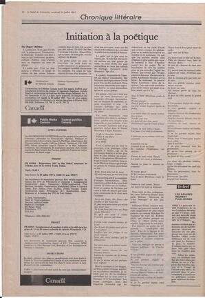 Le Soleil de Colombie, July 10, 1987, page 14