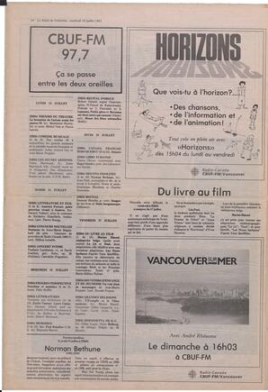 Le Soleil de Colombie, July 10, 1987, page 10