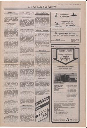 Le Soleil de Colombie, July 10, 1987, page 3