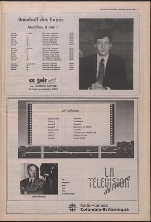 Le Soleil de Colombie, July 3, 1987, page 9