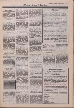 Le Soleil de Colombie, July 3, 1987, page 3