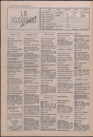 Le Soleil de Colombie, June 26, 1987, page 8