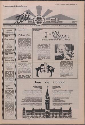 Le Soleil de Colombie, June 26, 1987, page 7