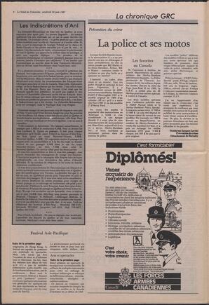 Le Soleil de Colombie, June 26, 1987, page 4