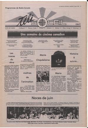 Le Soleil de Colombie, June 19, 1987, page 11