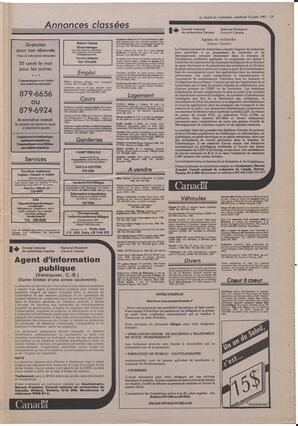 Le Soleil de Colombie, June 12, 1987, page 19