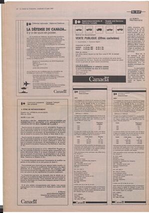 Le Soleil de Colombie, June 12, 1987, page 18