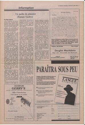 Le Soleil de Colombie, June 12, 1987, page 7