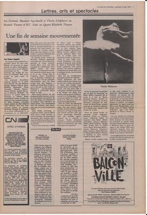 Le Soleil de Colombie, June 12, 1987, page 5