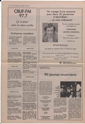 Le Soleil de Colombie, June 5, 1987, page 10