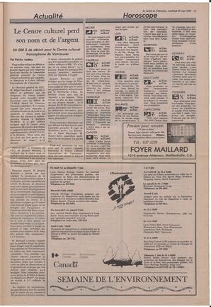Le Soleil de Colombie, May 29, 1987, page 13
