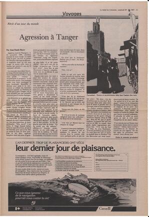 Le Soleil de Colombie, May 29, 1987, page 11