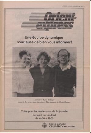 Le Soleil de Colombie, May 29, 1987, page 9