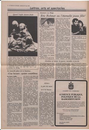 Le Soleil de Colombie, May 29, 1987, page 6