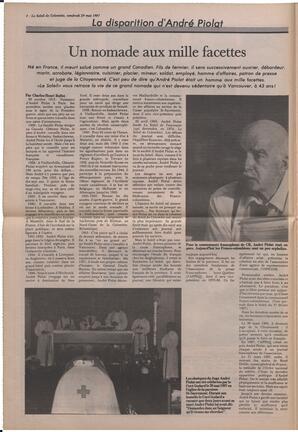 Le Soleil de Colombie, May 29, 1987, page 4