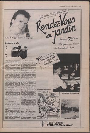 Le Soleil de Colombie, May 22, 1987, page 9