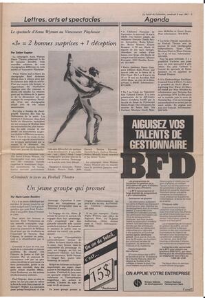 Le Soleil de Colombie, May 8, 1987, page 5